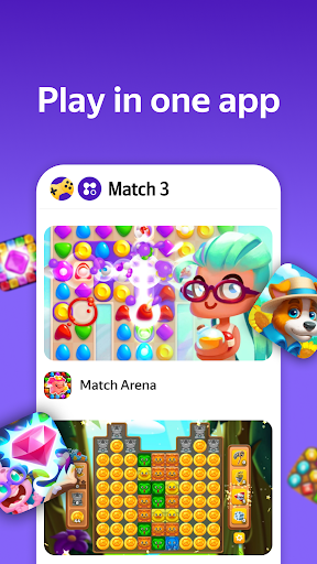 Android application Yandex Games Match 3 screenshort