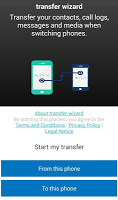 screenshot of Mobile Content Transfer Wizard