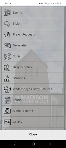 Madison Methodist Church Screen 2