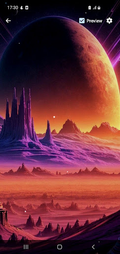 Space Fantasy Art Wallpaper Screen 2