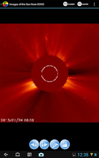 Images of the Sun from SOHO