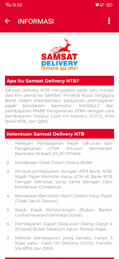 Samsat Delivery NTB