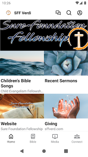 Android application Sure Foundation Fellowship screenshort