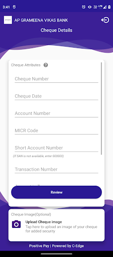 APGVB Positive Pay Screen 3