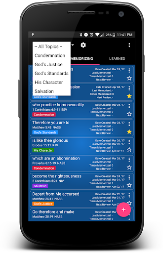 VerseMem: Bible Memorization Screen 3