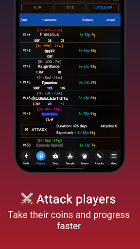Progress Knight: Multiplayer Screen 2