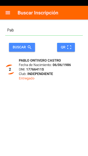 AvaiBook Sports - BibApp Screen 3