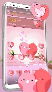 Love Heart Pink Launcher Theme Unknown
