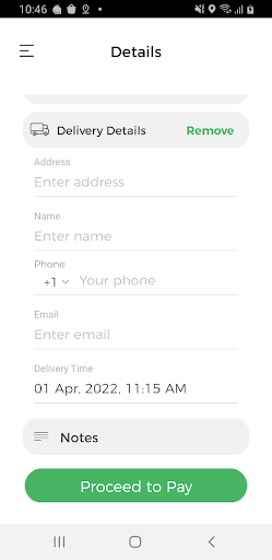 Android application P-Track Customer screenshort