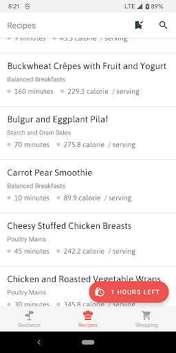 Type 2 Diabetic Cookbook Screen 2