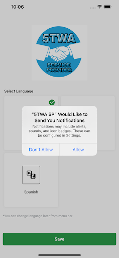 Android application 5TWA SP screenshort