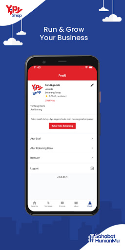 Yipy Shop Screen 2