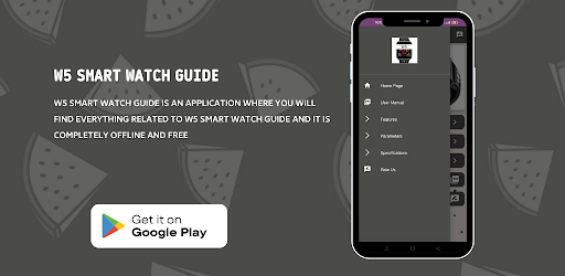 Android application W5 Smart Watch Guide screenshort