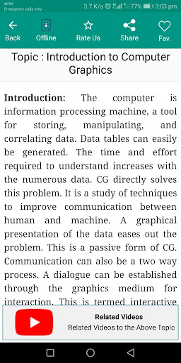 Computer Graphics: Engineering Screen 3