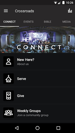 Android application Crossroads Church Turlock screenshort