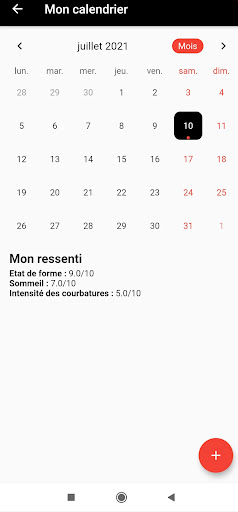 Android application Caen Training screenshort