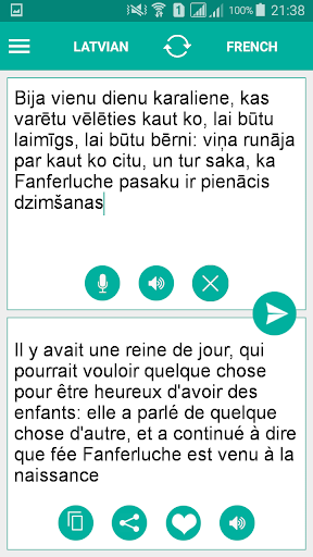 Latvian French Translator Screen 2