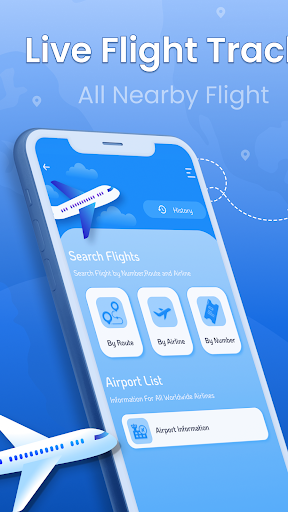 Android application Flight Tracker screenshort