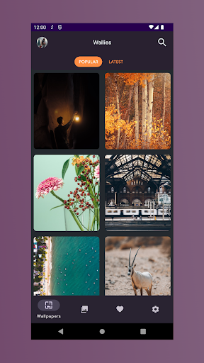 Android application WalliesHD screenshort