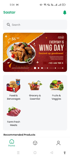 Android application Saatar | Delivery App screenshort