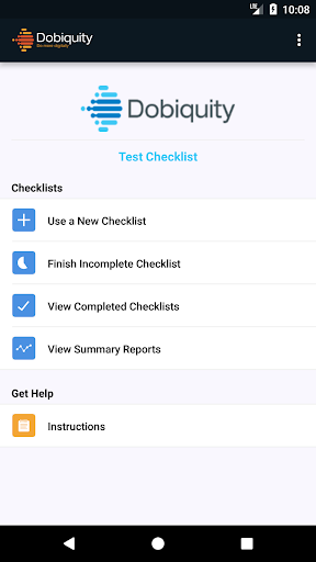 Android application Dobiquity: Checklist App screenshort