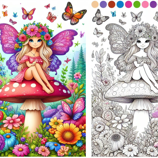Fairy Color by Number Book  Icon