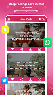 Amor Citações e Mensagem App