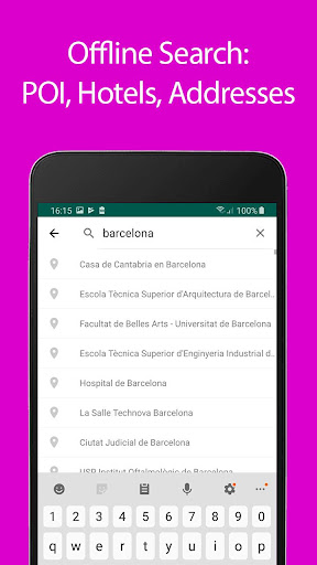Barcelona Offline Map and Trav Screen 3