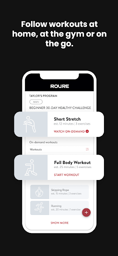 Roure Personal Training Screen 2