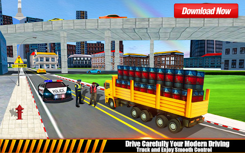 貨物トラック– 警察の追跡 ローダ トラック運転手のおすすめ画像4