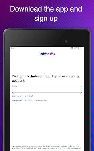 Screenshot of Indeed Flex