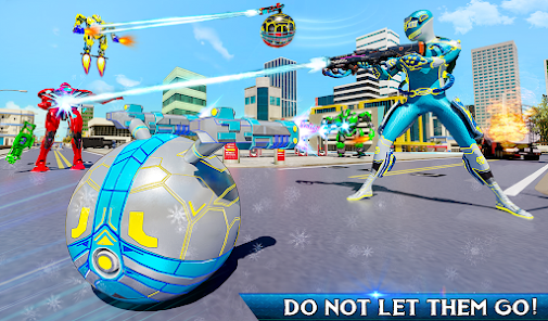 Snow Ball Robot Bike Games  screenshots 13