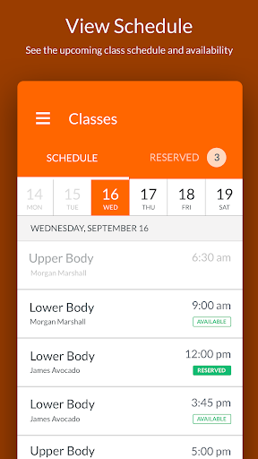 Android application Core Fitness Training screenshort