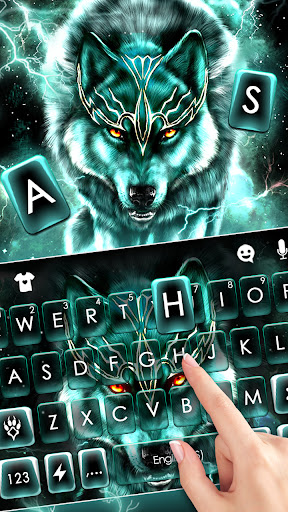 Thunder Neon Wolf Theme Screen 2