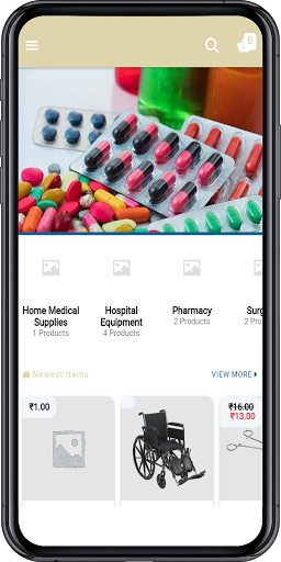 Android application Sevak Medical Store screenshort