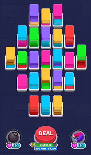 Card Shuffle: Color Sorting 3D Screen 2