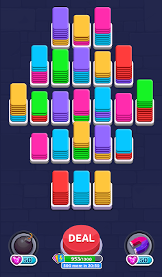 Card Shuffle: Color Sorting 3D - Screenshot 2