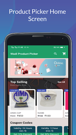 Android application Wadi Product Picker screenshort