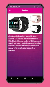 Kalinco smart watch P22 Guide
