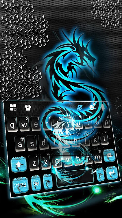 Neon Dragon Keyboard Backgroun - 7.3.0_0420 - (Android)