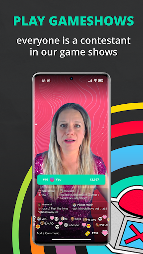 Android application Moar: Watch Live Shows screenshort