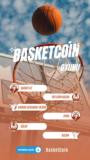 Android application BasketCoin: Hit Coin Earn Tron screenshort