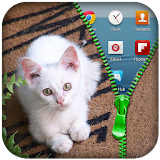 Kitty Cat Zipper lock Screen icon