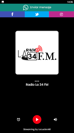 Android application Radio La 34 FM screenshort
