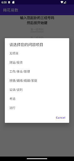 梅花易数排卦 Screen 2