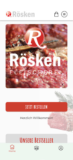 Android application Fleischerei Rösken screenshort