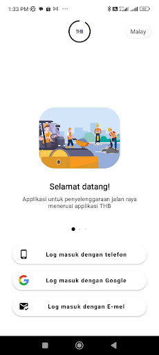Android application THB MAINTENANCE screenshort