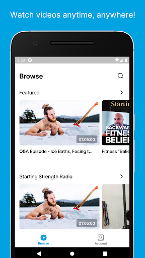 Android application Starting Strength Network screenshort