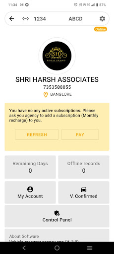 SHRI HARSH ASSOCIATES Screen 2