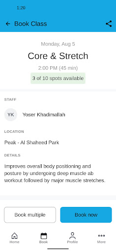 Peak Fitness Kuwait Screen 3
